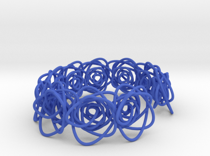 Sprouted Spirals Cuff (Neat) 3d printed 