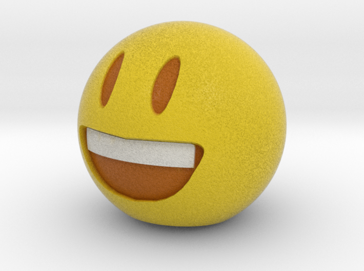 3D Emoji The Grin 3d printed 