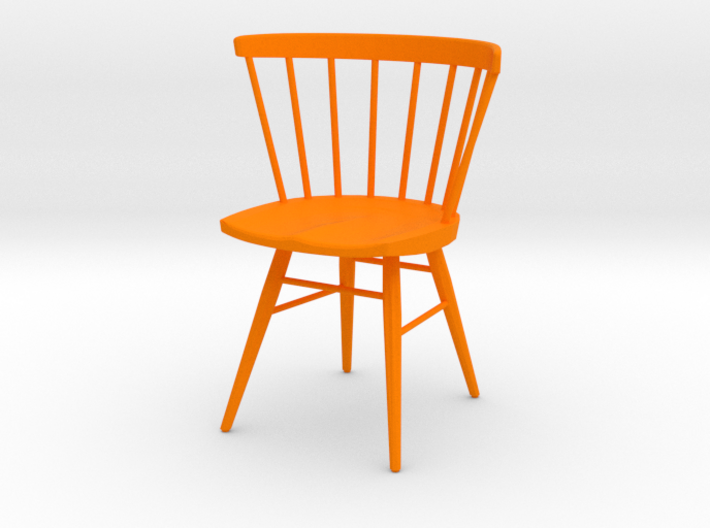 Nakashima Straight-Backed Chair - 6cm tall 3d printed 