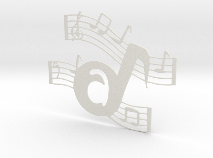 Musical Font A 3d printed 