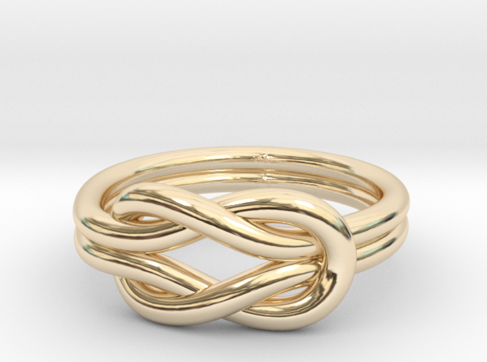 Knot Midi Ring 3d printed 
