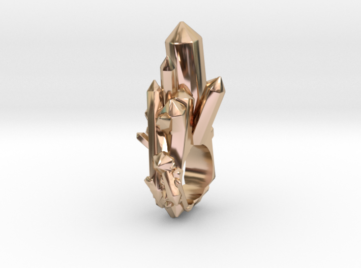 Crystal Ring D16 3d printed 