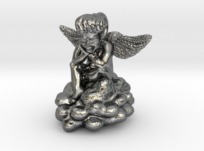 Angel Cupid pendant charm 3d printed 