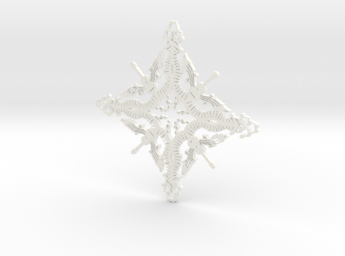 Musician Snowflake 3d printed 