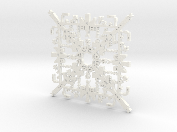 Super Mario Brothers Snowflake 3d printed 