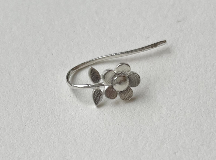 Flower earrings 3d printed 