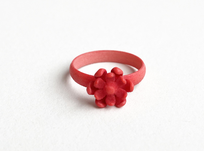 Flower Ring 3d printed 