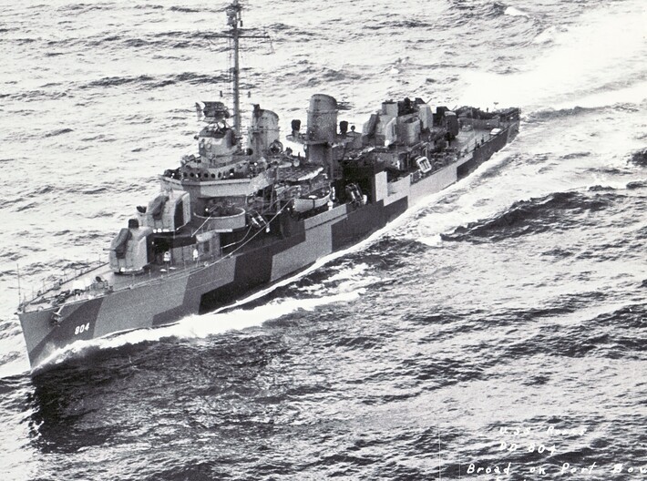 1/72 Fletcher class Pilot House - Bath Iron Works 3d printed Fletcher-class destroyer USS Rooks DD-804, with Bath pilot house.