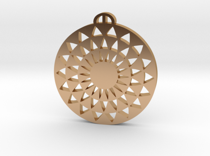 Martinsell Hill Wiltshire Crop Circle Pendant 3d printed