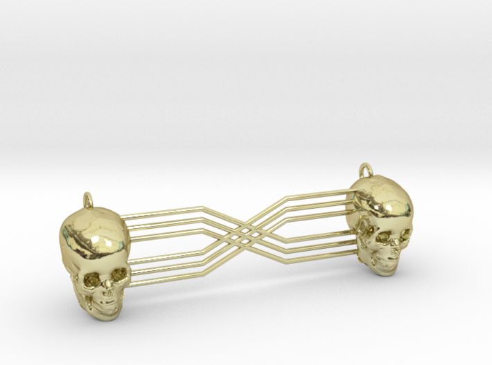 Skull Necklace Pendant (Connected) 3d printed 