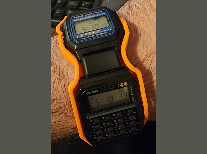 F-91W / F105W-1A and CA53W-1 Surround 3d printed Client Photograph, product does not include watches.