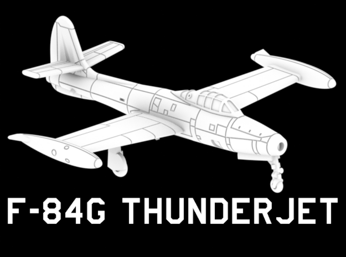 F-84G Thunderjet 3d printed