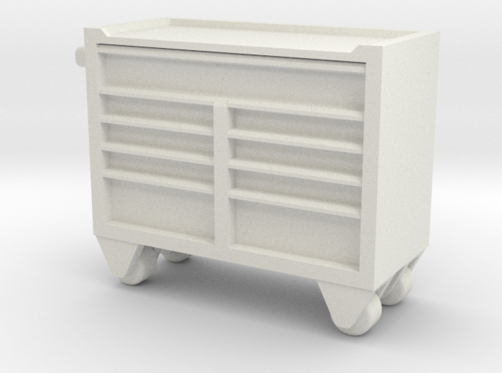 1/64 TOOLBOX with wheels 3d printed
