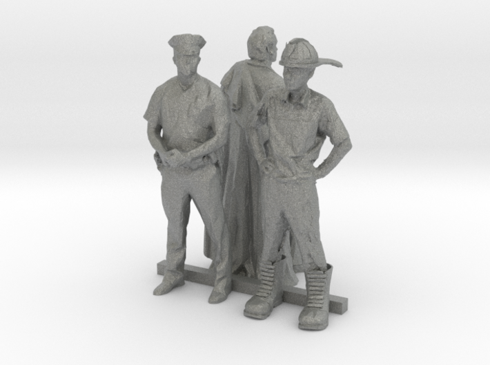 HO Scale Fireman Doctor Policeman (1) 3d printed This is a render not a picture
