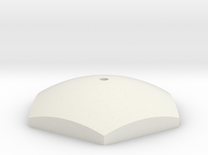 Model Kit Domed Hex Base - Medium - .2&quot; Receptacle 3d printed