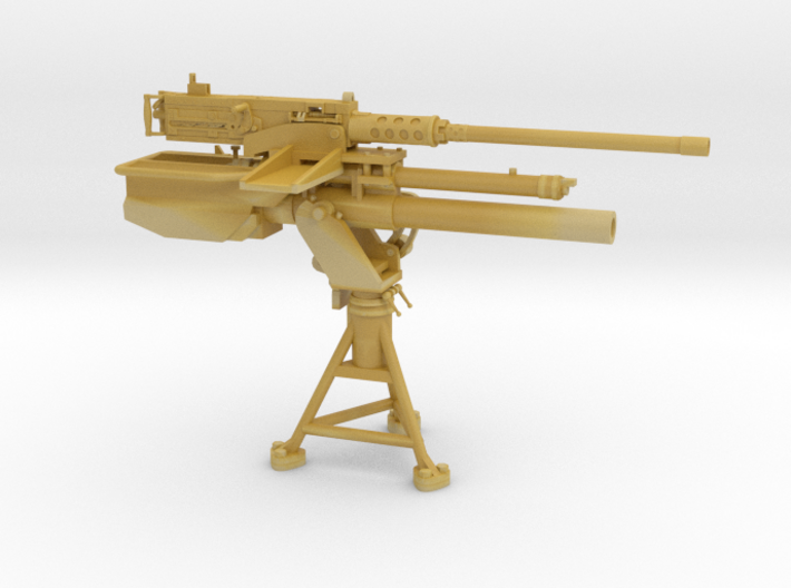1/16 US M81-M2 mortar-machinegun combination 3d printed