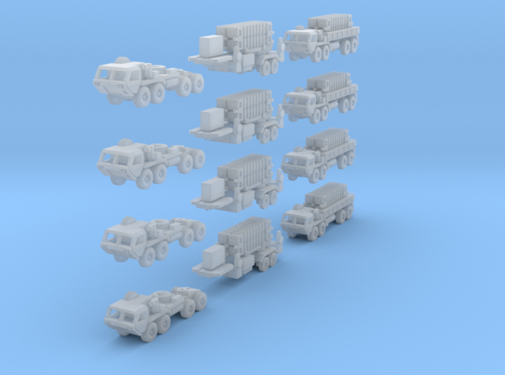 Patriot Missile Convoy 1:500 scale 3d printed 