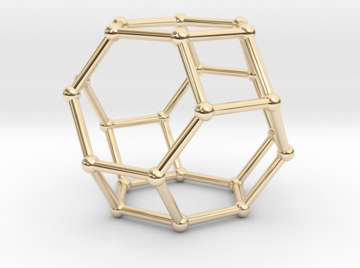 hexaedron pendant 3d printed