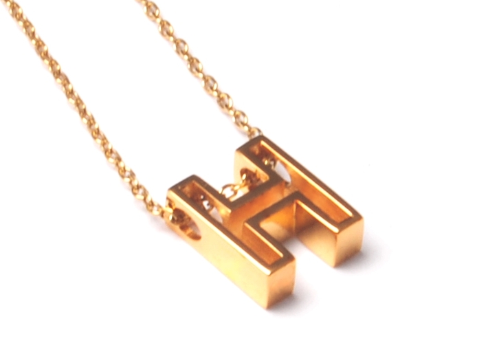 H Letter Pendant (Necklace) 3d printed H Letter Pendant