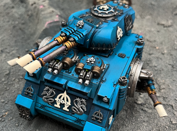 Hydra Legion : Rhayus Battle Tank Turret (shut) 3d printed 
