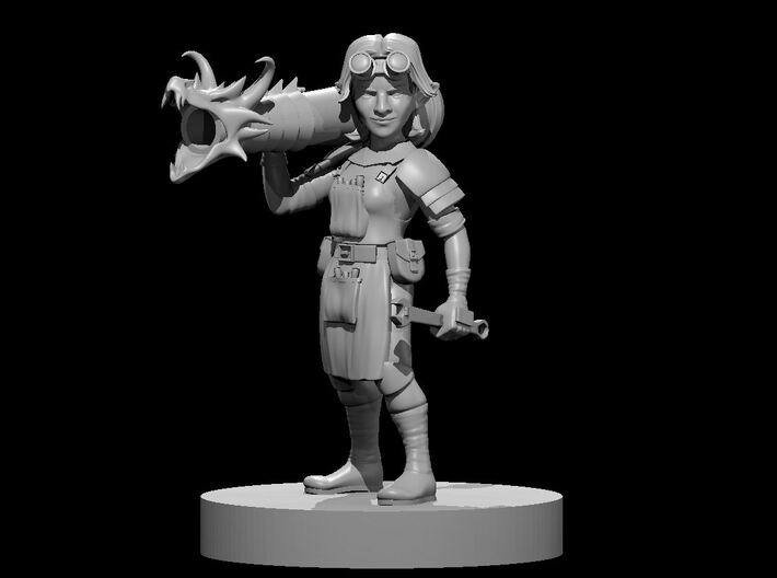 Gnome Female Artillerist Artificer 3d printed
