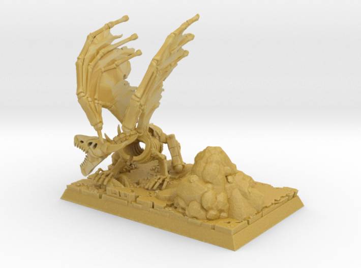 Undead Dragon with base 3d printed