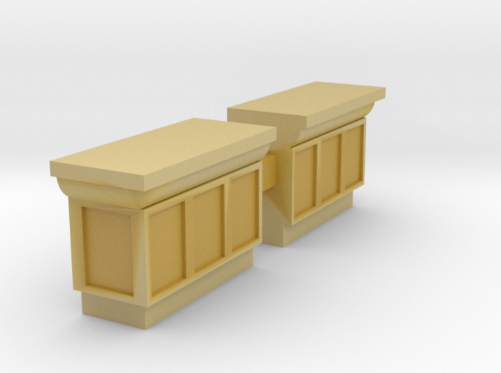 Receptionist Desk - Pair 87_1 HO Scale 3d printed