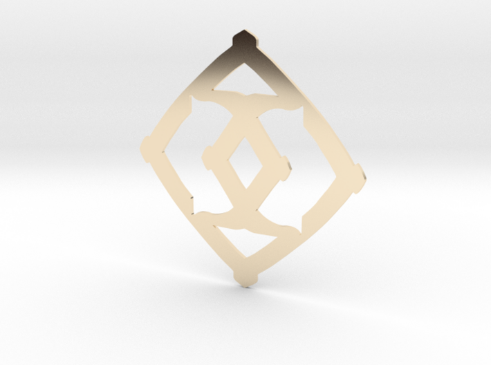 Diamond-shaped 3d printed