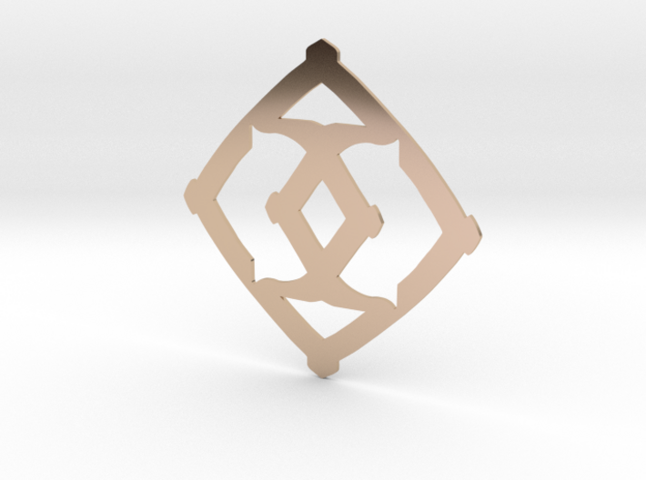 Diamond-shaped 3d printed