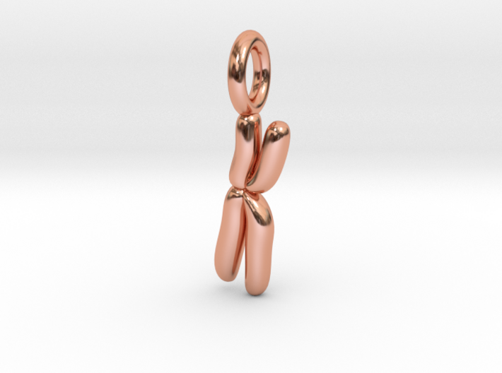 Chromosome Pendant - Science Jewelry 3d printed