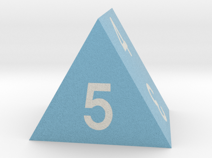 d5 Triangular Prism &quot;No Field Five&quot; 3d printed