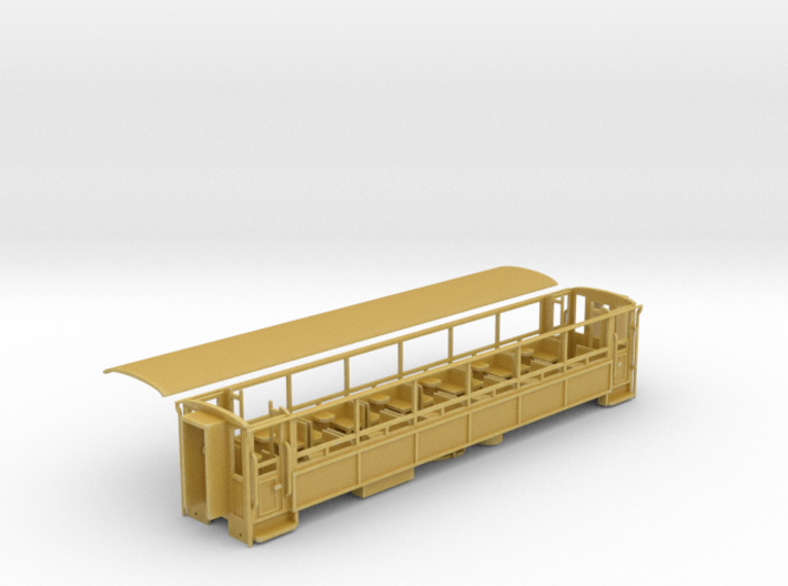 Welsh Highland Rly Semi open coach NO.2021/2 3d printed