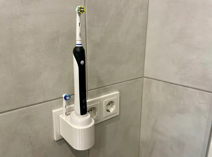 Oral-B Toothbrush Base w/ Brush Holder - System 55 3d printed 