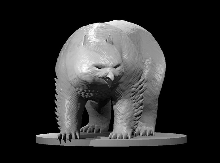 Polar Owlbear 3d printed