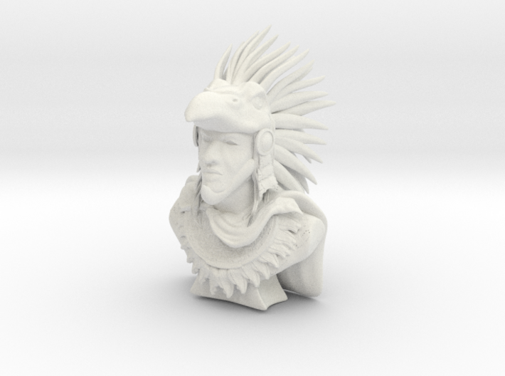 Aztec Warrior Bust 3d printed