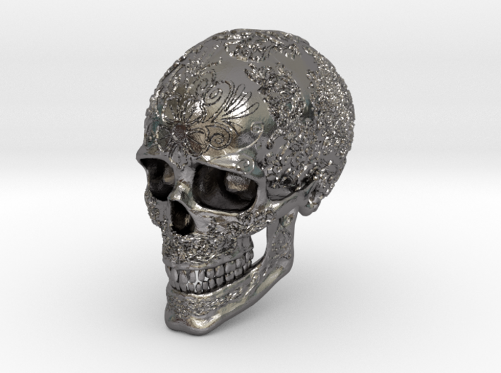 Ornamented Skull 3d printed
