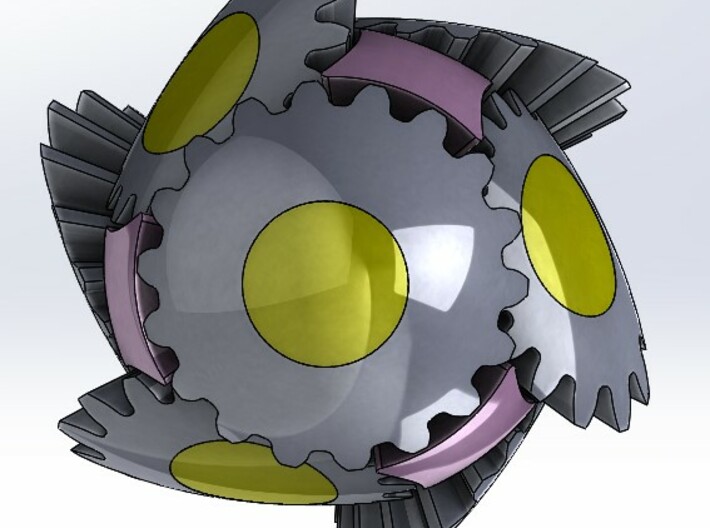 3D ellipse gear-T18M2-60X35-STEP 3d printed 
