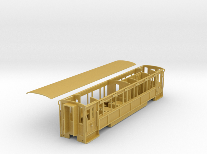 WHR 3rd class, guard &amp; toilet coach NO.2090 3d printed