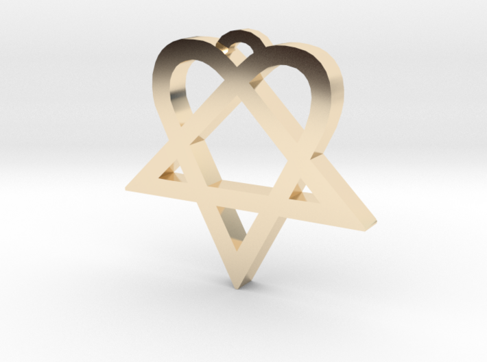 Heartagram (S) 3d printed