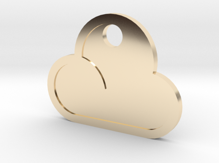 Custom Cloud pendant 3d printed