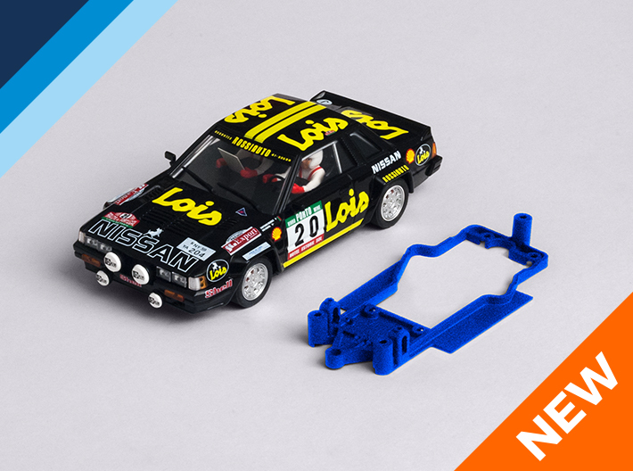 1/32 Avant Slot Nissan 240 RS Chassis Slot.it pod 3d printed Chassis compatible with Avant Slot Nissan 240 RS body (not included)