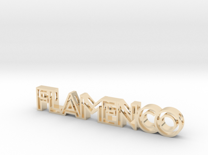FLAMENCO Pendant (Necklace) 3d printed
