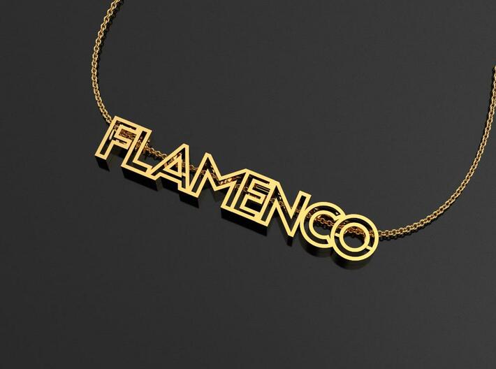 FLAMENCO Pendant (Necklace) 3d printed 
