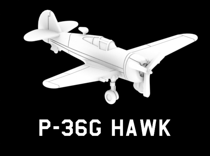 P-36G Hawk 3d printed
