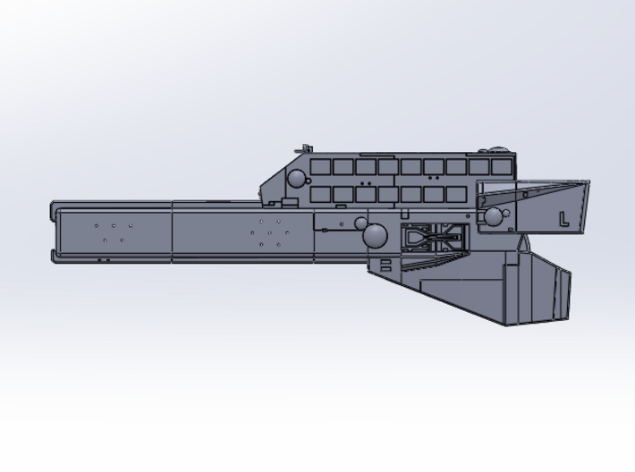 LOGH Imperial Carrier(Gunship) 1:8000 3d printed 