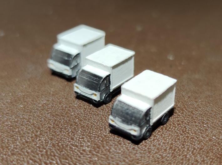 Z Gauge - 1:220 Scale Delivery Trucks 3d printed 