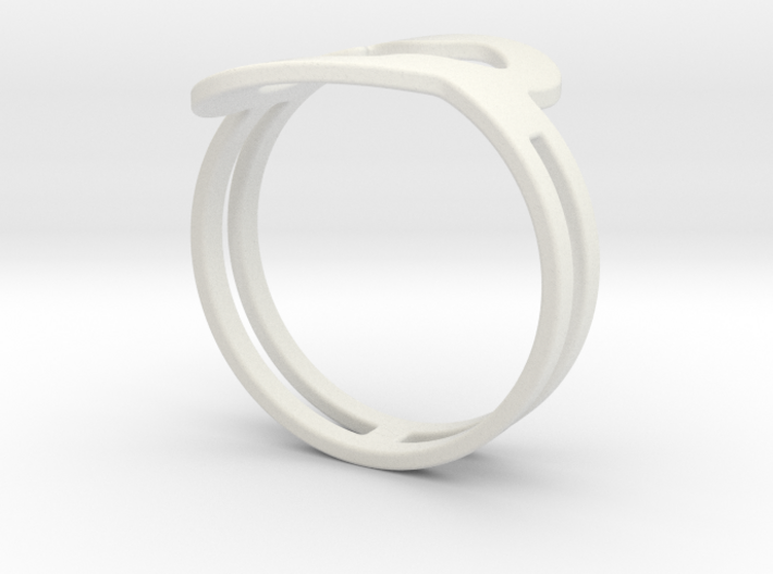 Customized fashion Ring 1 3d printed