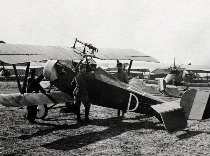 Nameplate Nieuport 16 3d printed Nieuport 16 at the Lemmes Aerodrome in June, 1916.