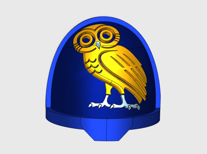 10x Celestial Owls - G:11a Shoulder Pads 3d printed