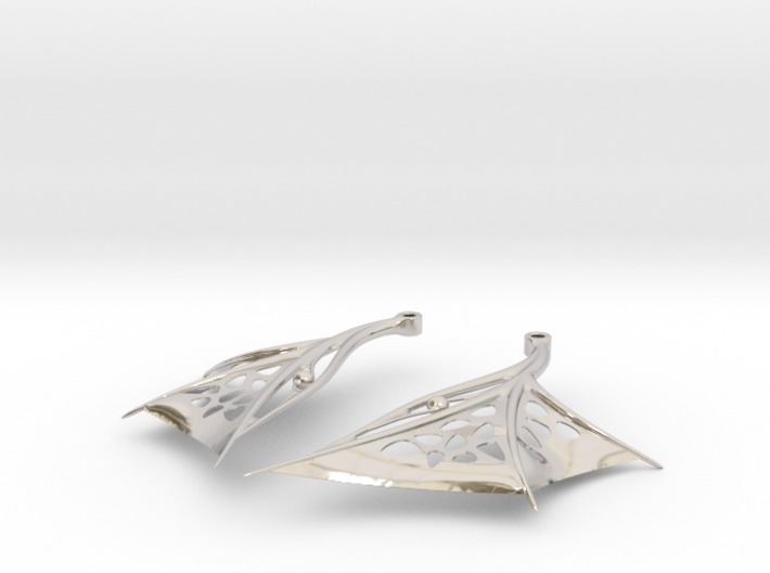Wing Earrings - Fishhooks 3d printed